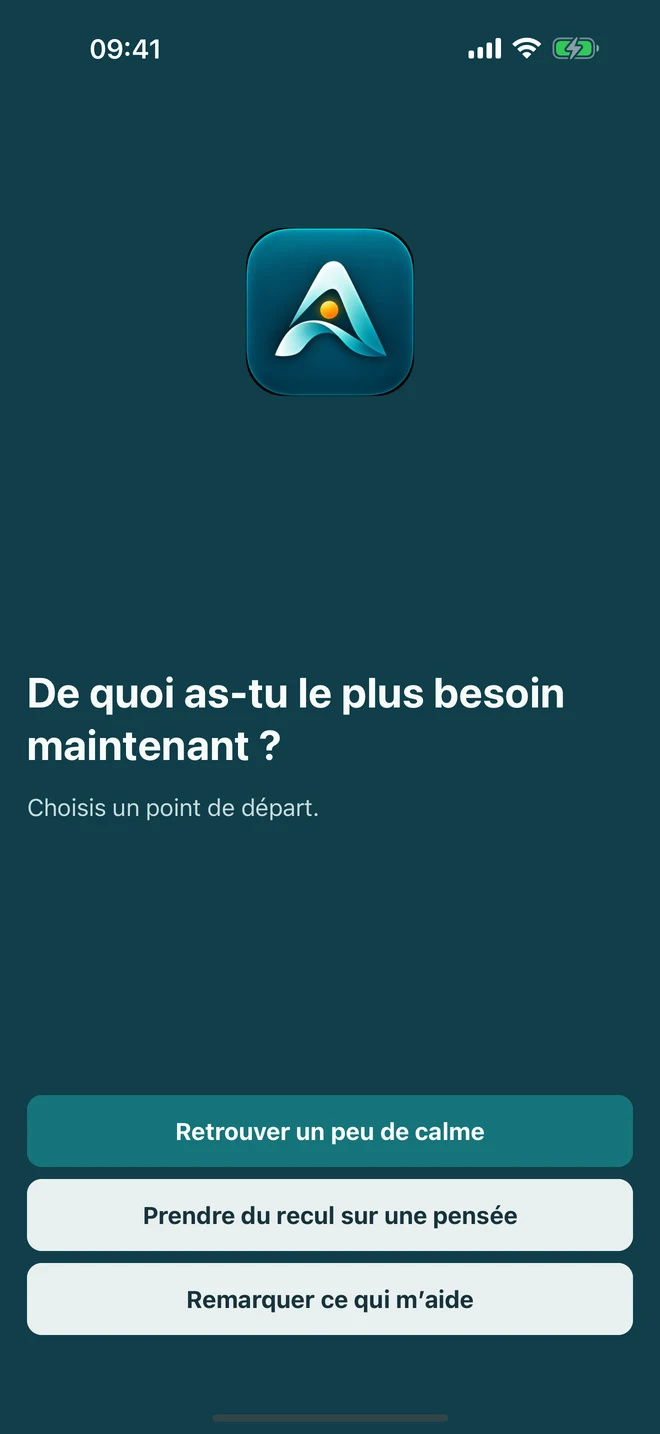 Un choix bref pour obtenir une première valeur à partir du besoin ressenti maintenant.