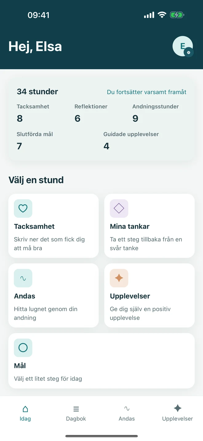 Genomförda stunder som samlas utan svit, topplista eller nollställning efter ett avbrott.